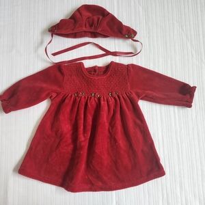 Red Velvet Baby Holiday Or Christmas Dress 6m